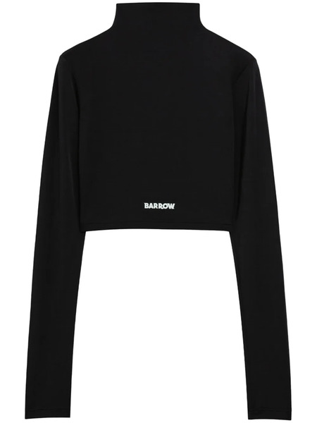  Barrow Long-sleeve Cropped Top - Black 