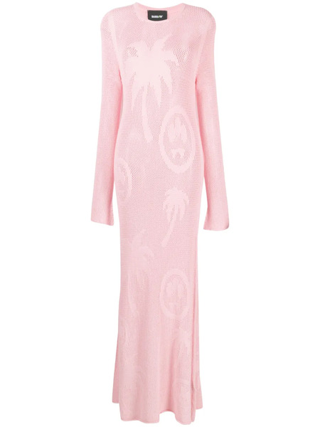  Barrow Open-knit Maxi Dress - Pink 