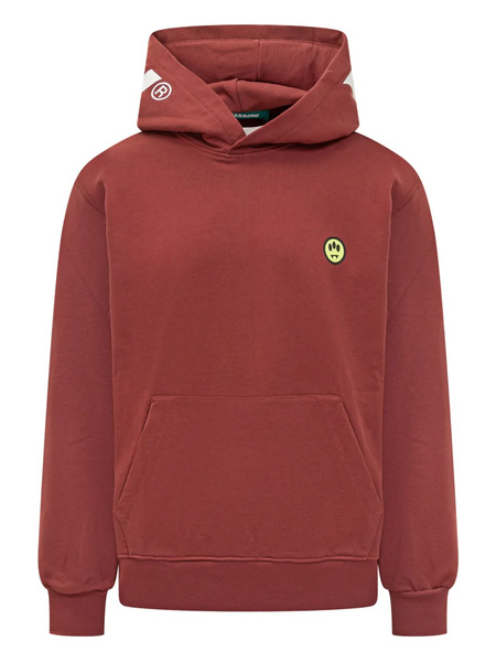  Barrow Reverse-logo Hoodie - Red 