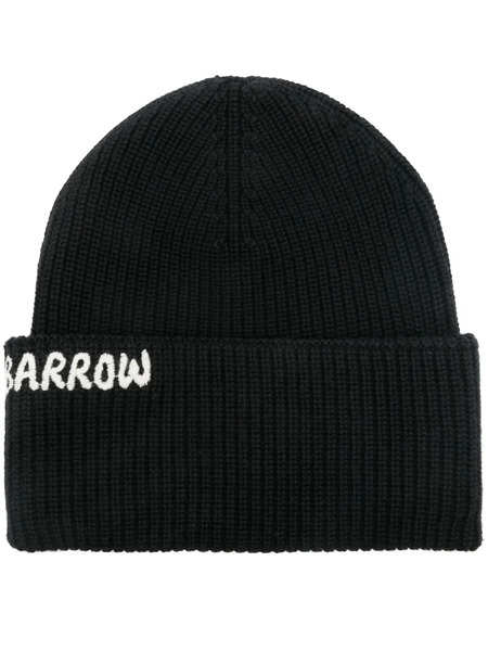  Barrow Ribbed-knit Beanie Hat - Black 