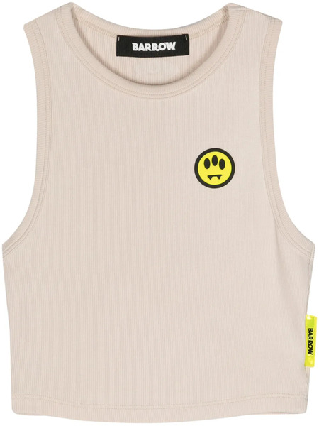  Barrow Rubberised-logo Tank Top - Neutrals 