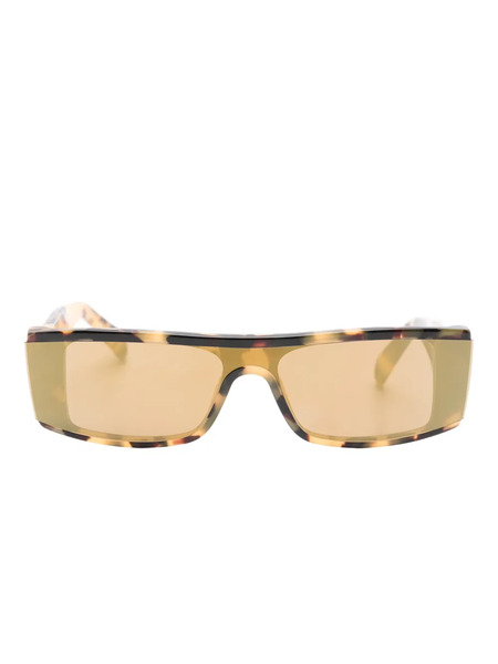  Barrow Stepper Square-frame Logo-detail Sunglasses - Brown 