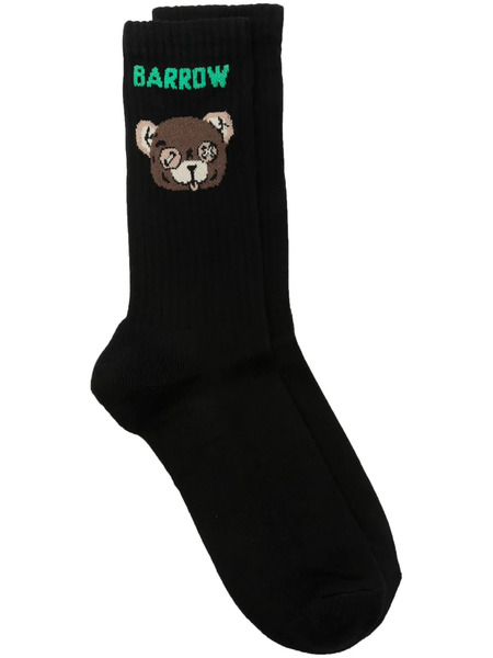 Barrow Teddy Bear-print Socks - Black 