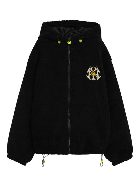  Barrow Teddy Zipped Hoodie - Black 