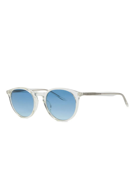  Barton Perreira Princeton Round-frame Sunglasses - White 