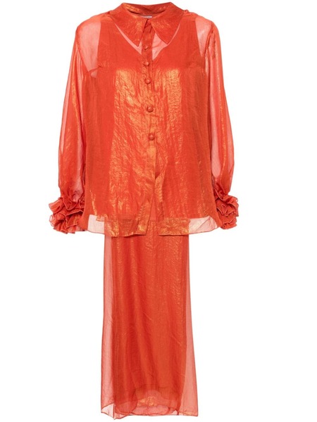  Baruni Ashtar Blouse And Trousers - Orange 