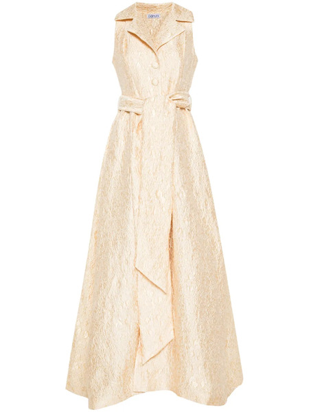  Baruni Brocade Maxi Dress - Neutrals 