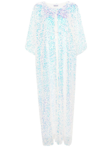  Baruni Lily Sequinned Maxi Dress - White 