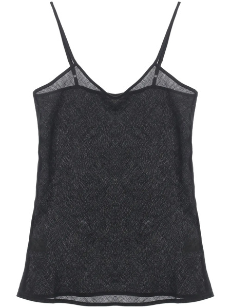  Baserange Dydine Linen Camisole Top - Black 