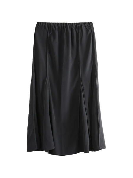  Baserange Elasticated-waist Midi Skirt - Black 