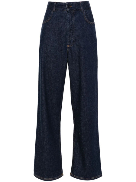  Baserange High-waisted Straight-leg Jeans - Blue 