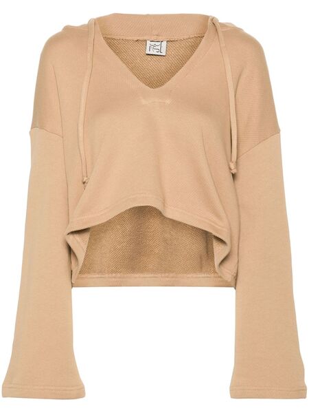  Baserange Ordu Cropped Hoodie - Neutrals 