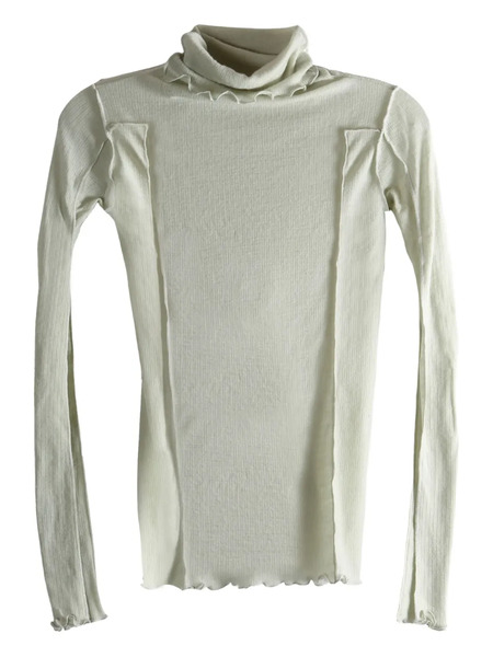  Baserange Ruffled Blouse - Green 