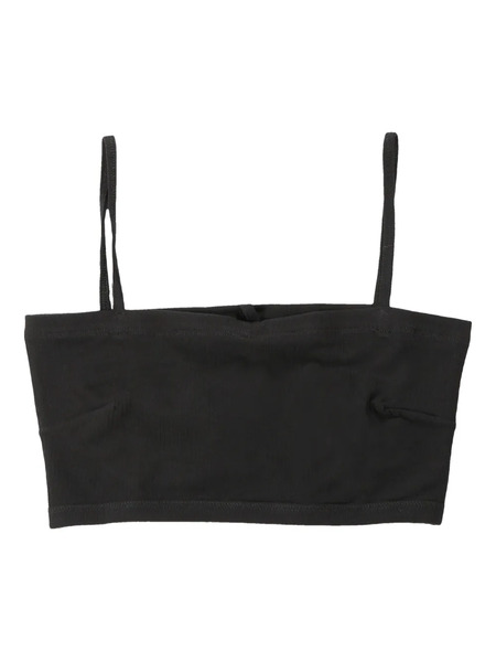  Baserange Square-neck Crop Top - Black 