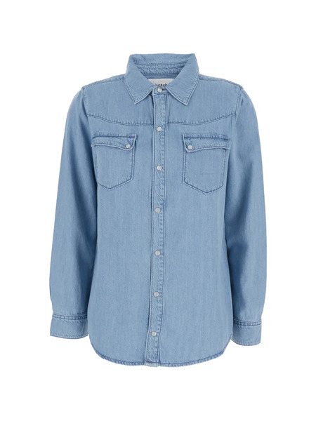  Ba&sh Adali Button-front Denim Shirt - Blue 