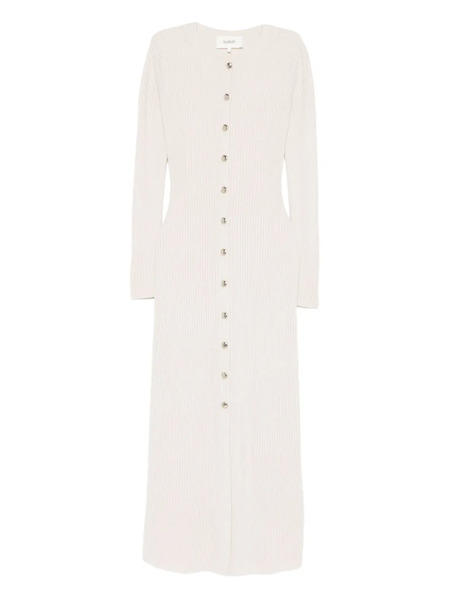  Ba&sh Anisa Button-up Ribbed Maxi Dress - Neutrals 