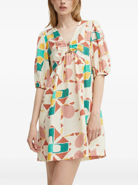  Ba&sh Arancia Printed Mini Dress - Neutrals 