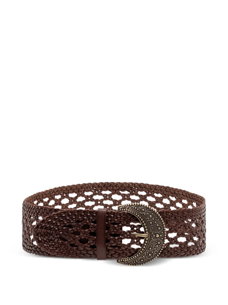  Ba&sh Balmy Woven Moon Buckle Belt - Brown 
