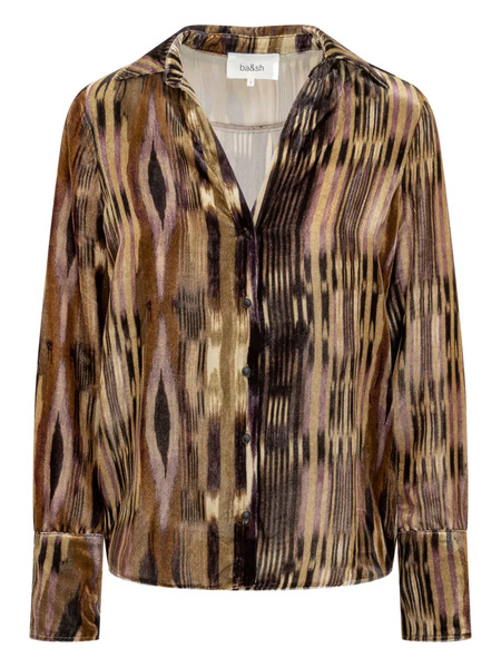 Ba&sh Buttoned Patterned Shirt - Brown 