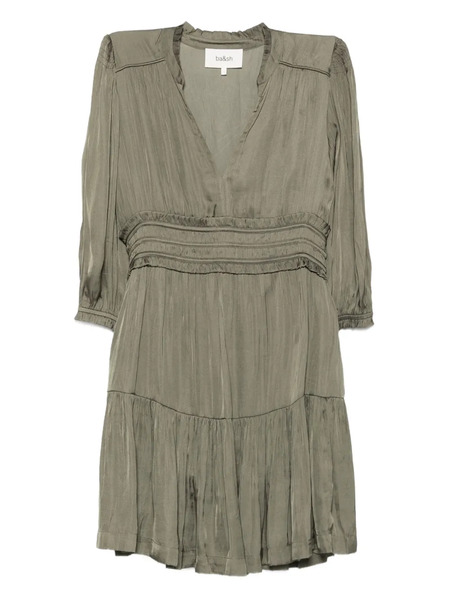  Ba&sh Cyrilia V-neck Tiered Dress - Green 