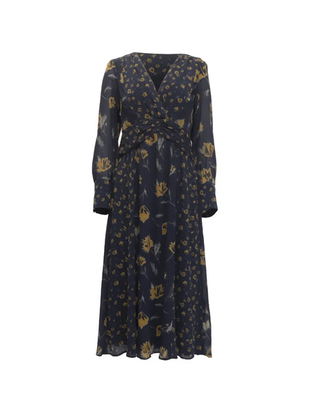  Ba&sh Finaya Floral-print Long Sleeve Dress - Blue 