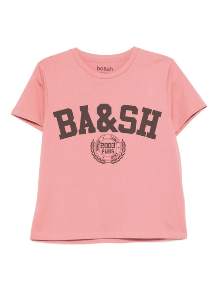  Ba&sh Ioni Logo-print Cotton T-shirt - Pink 