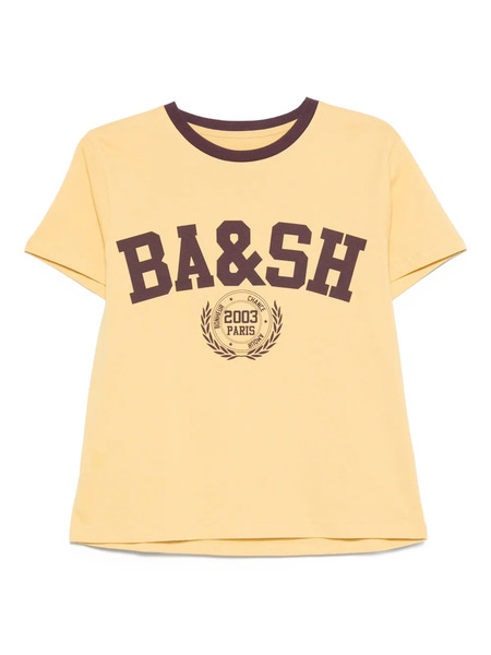  Ba&sh Ioni Logo-print Cotton T-shirt - Yellow 