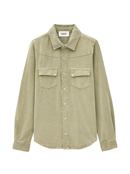  Ba&sh Jada Front-pocket Button-fastening Shirt - Green 