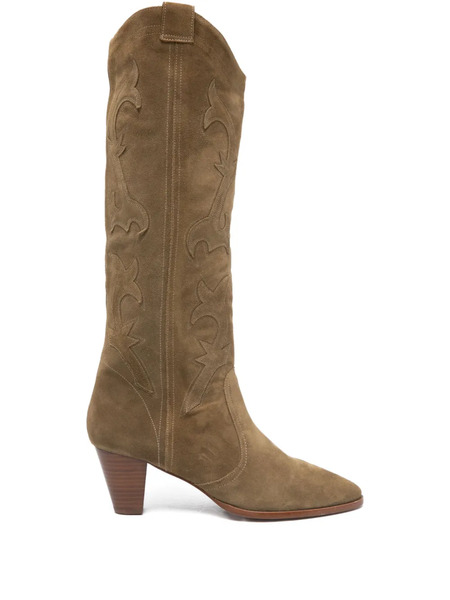  Ba&sh 65mm Casey Heeled Boots - Green 