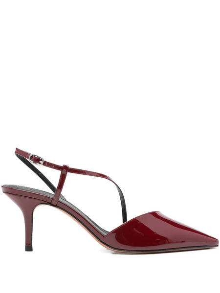 Ba&sh 70mm Colce Patent-leather Cross-strap Sandals - Red 
