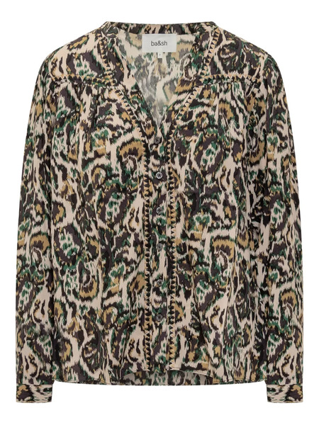  Ba&sh Onada Buttoned-printed Shirt - Neutrals 