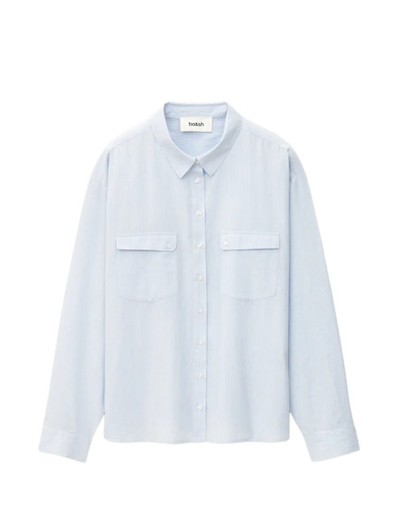  Ba&sh Porzia Front-pocket Buttoned Shirt - Blue 