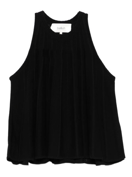  Ba&sh Serres Ribbed Tank Top - Black 