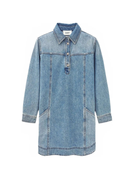  Ba&sh Tona Buttoned Denim Dress - Blue 