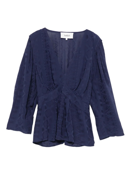  Ba&sh V-neck Top - Blue 