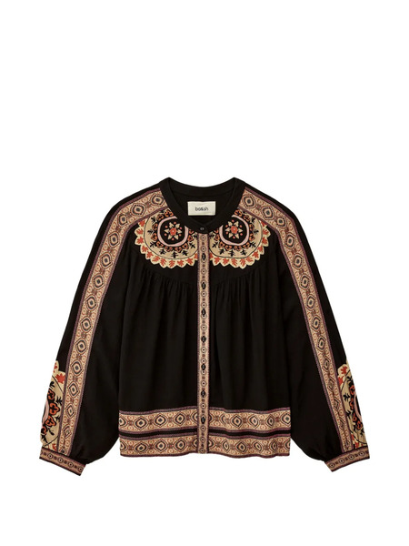  Ba&sh Valda Printed Top - Black 