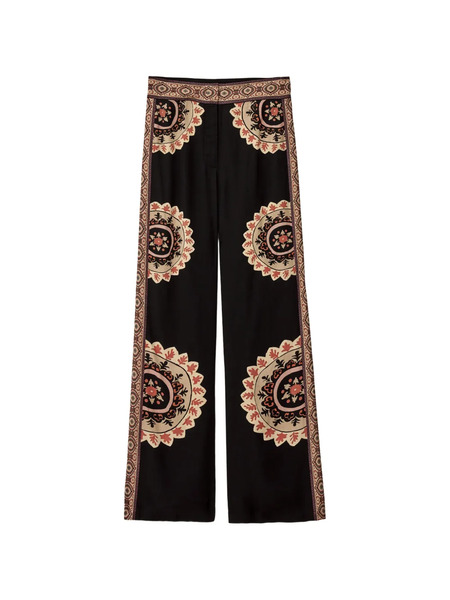  Ba&sh Wall Printed Trousers - Black 