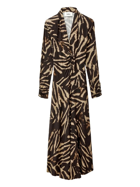  Ba&sh Zahirah Long-sleeve Midi Dress - Brown 