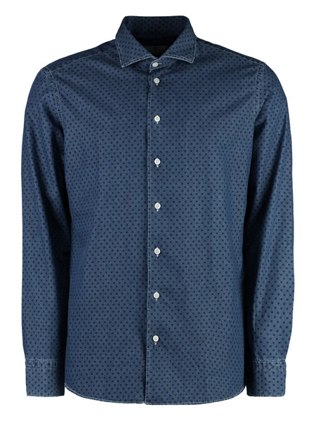  Bastoncino Polka Dot Buttoned Shirt - Blue 