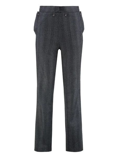  Batakovic Belgrade Striped-pattern Trousers - Grey 