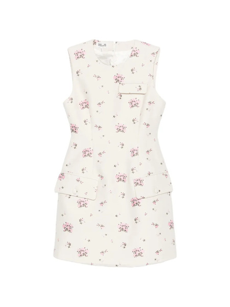  Baum Und Pferdgarten Amayah Floral-print Pocket Mini Dress - Neutrals 