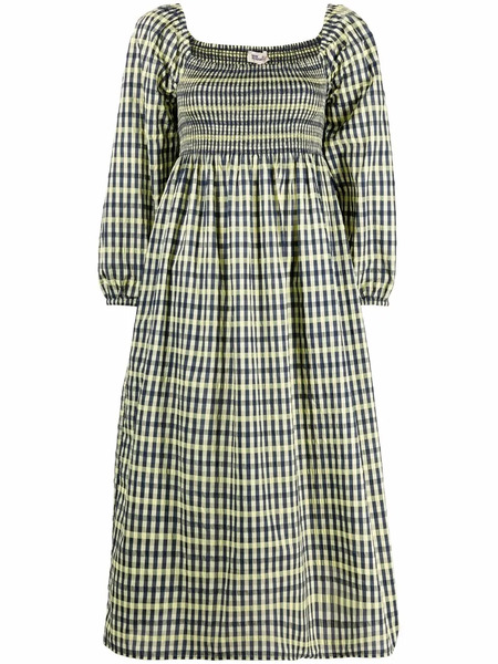  Baum Und Pferdgarten Aquina Checked Dress - Yellow 