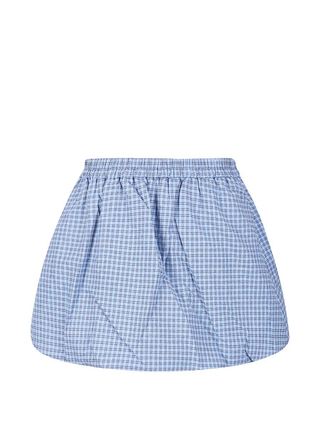  Baum Und Pferdgarten Sanda Checked Mini Skirt - Blue 