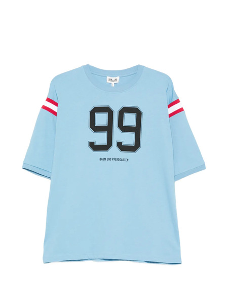  Baum Und Pferdgarten Short-sleeve Graphic T-shirt - Blue 