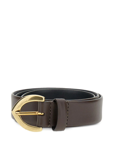  Bax Lab Buckle Leather Belt - Brown 