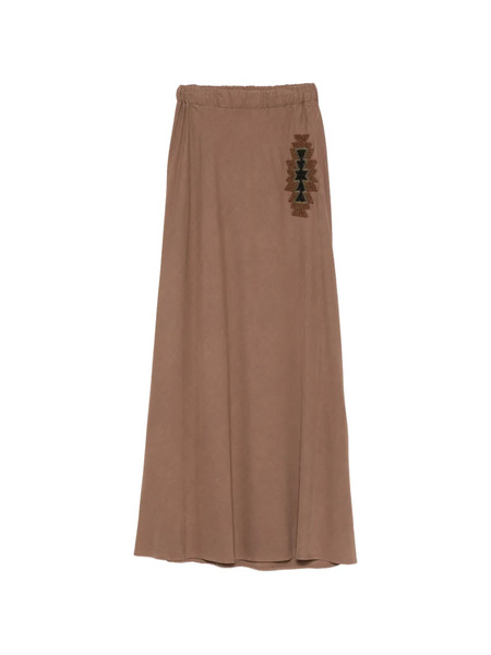  Bazar Deluxe Elasticated-waistband Maxi Skirt - Brown 