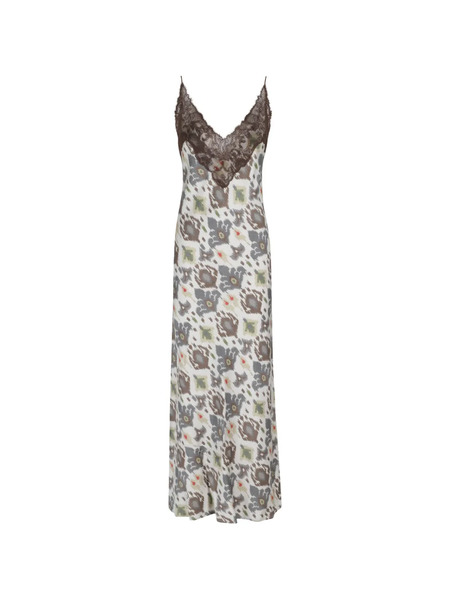  Bazar Deluxe Lace Patterned Dress - Neutrals 