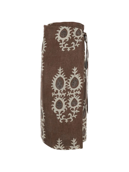  Bazar Deluxe Tie-fastening Skirt - Brown 