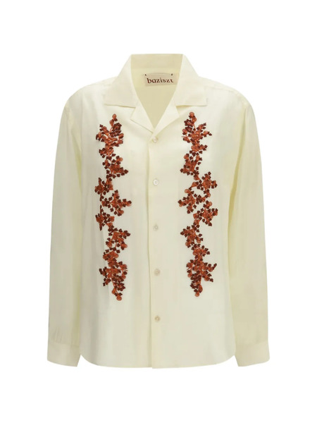  Baziszt Floral-embellished Shirt - Neutrals 
