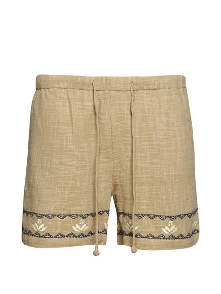  Baziszt Mexican Drawstring-fastening Shorts - Neutrals 
